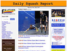 Tablet Screenshot of dailysquashreport.com